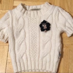 Cute short sleeve warm sweater